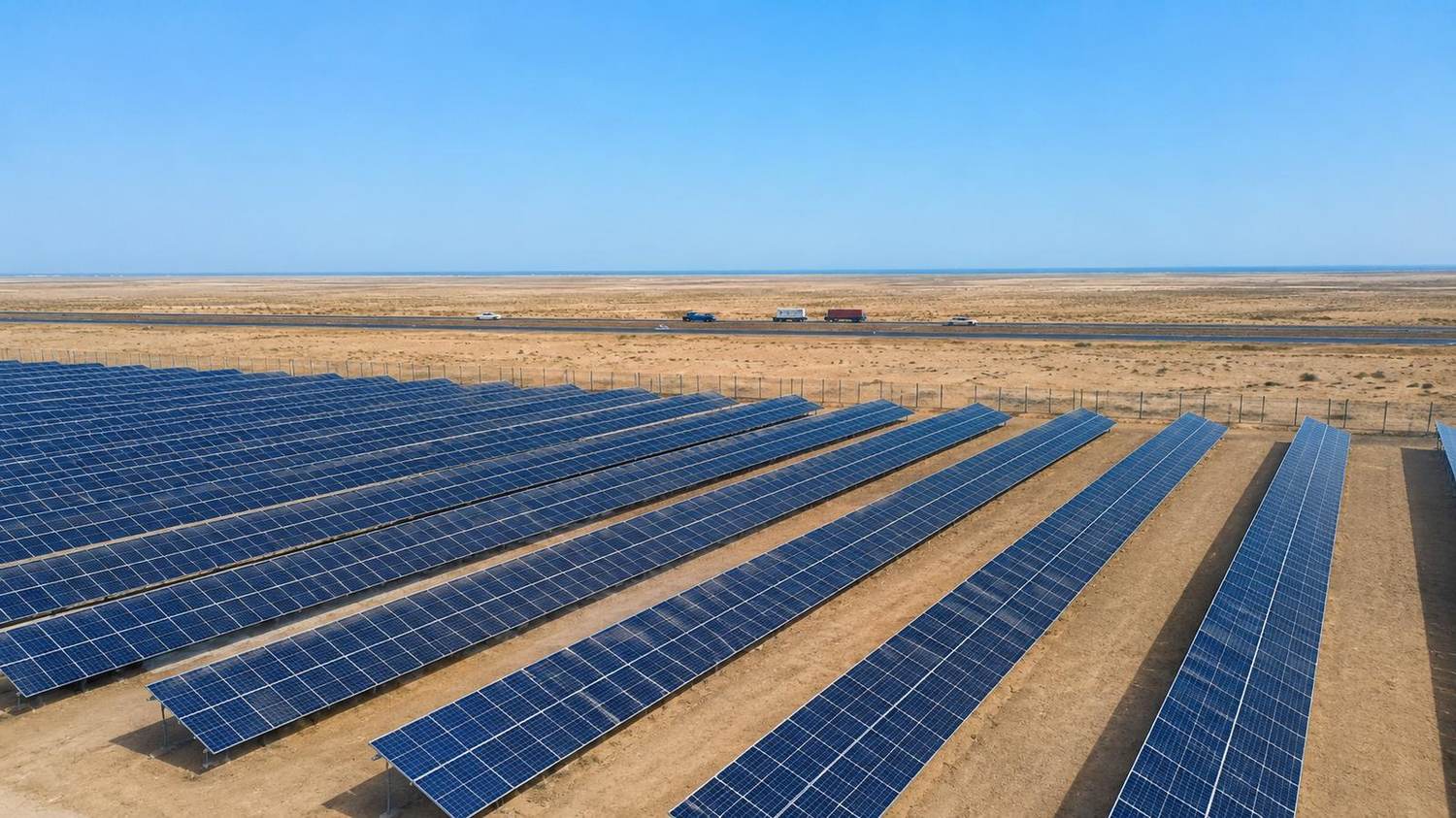 Plant rows and the Bushehr–Borazjan highway